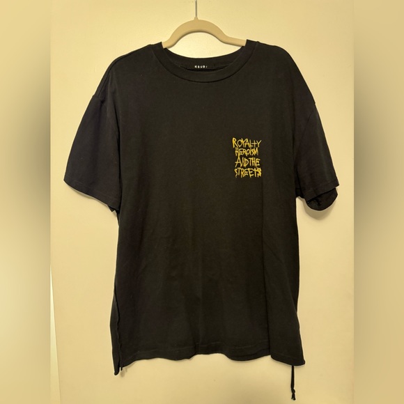 Ksubi Men’s Biggie Embroidered Jet Black Royalty Tee Size M - NWOT’s - Picture 4 of 6